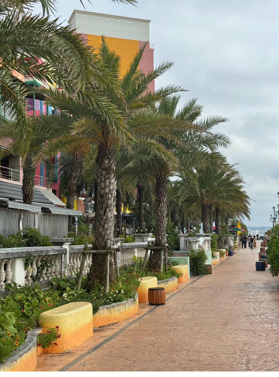 Promenade in Pattaya mit Palmenreihe